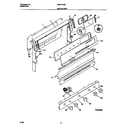 Universal/Multiflex (Frigidaire) MGF312SBWC backguard diagram