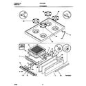 Universal/Multiflex (Frigidaire) MGF322BBWD top/drawer diagram