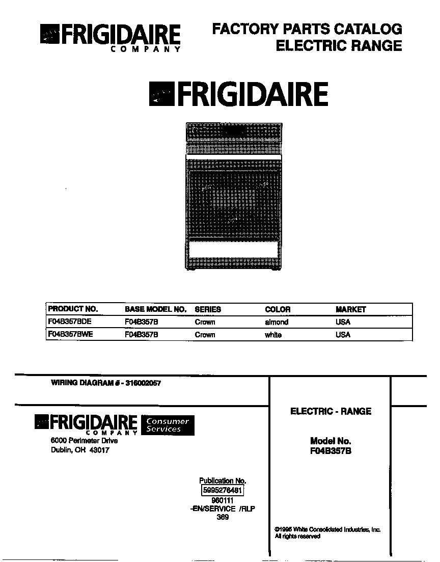 Frigidaire F04B357BWE cover diagram
