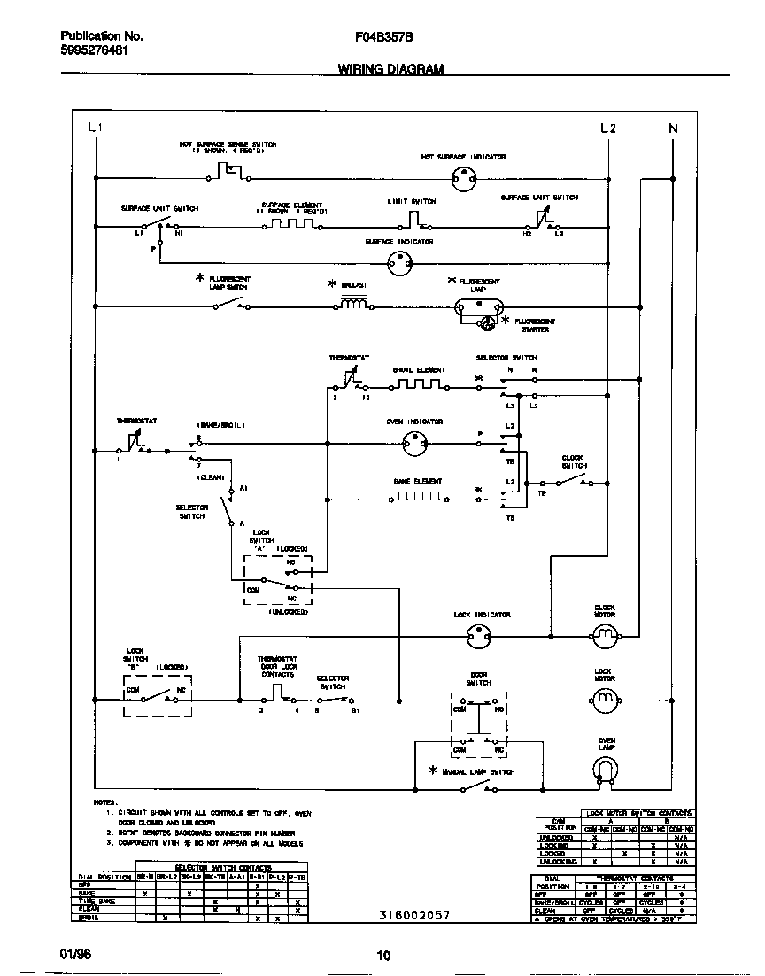 Frigidaire F04B357BWE wiring diagram diagram