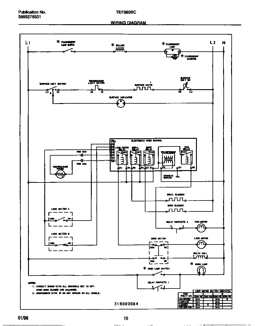 Tappan TEF383BCWB wiring diagram diagram