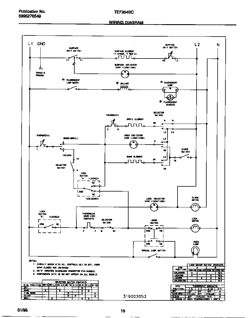 Tappan TEF354BCDB wiring diagram diagram