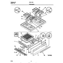 Universal/Multiflex (Frigidaire) MGF313SCWB top/drawer diagram