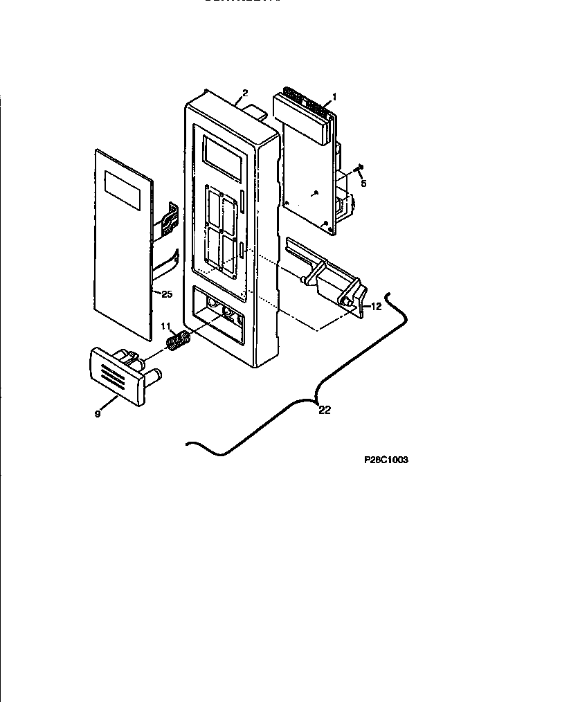 Frigidaire FMT118U1W0 control panel diagram