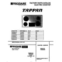 Tappan TEC6X3XCDA cover diagram