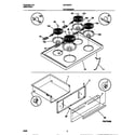 Universal/Multiflex (Frigidaire) MEF303PCDD top/drawer diagram