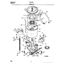 Frigidaire FWX433RBS4 motor/tub diagram