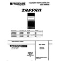 Tappan TGO346BCDB cover diagram