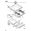 Frigidaire FEF387CCSE top/drawer diagram