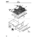 Frigidaire FEF368CCTD top/drawer diagram