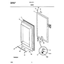Universal/Multiflex (Frigidaire) MFU14F1EW0 door diagram