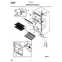 Universal/Multiflex (Frigidaire) MFU14F1EW0 cabinet/control/shelves diagram