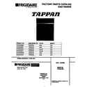 Tappan TGF657BCBA cover diagram