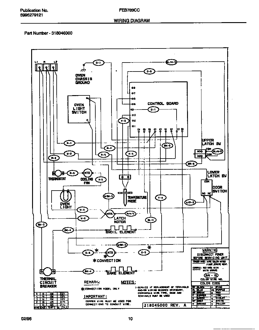 Frigidaire FEB789CCBB wiring diagram diagram