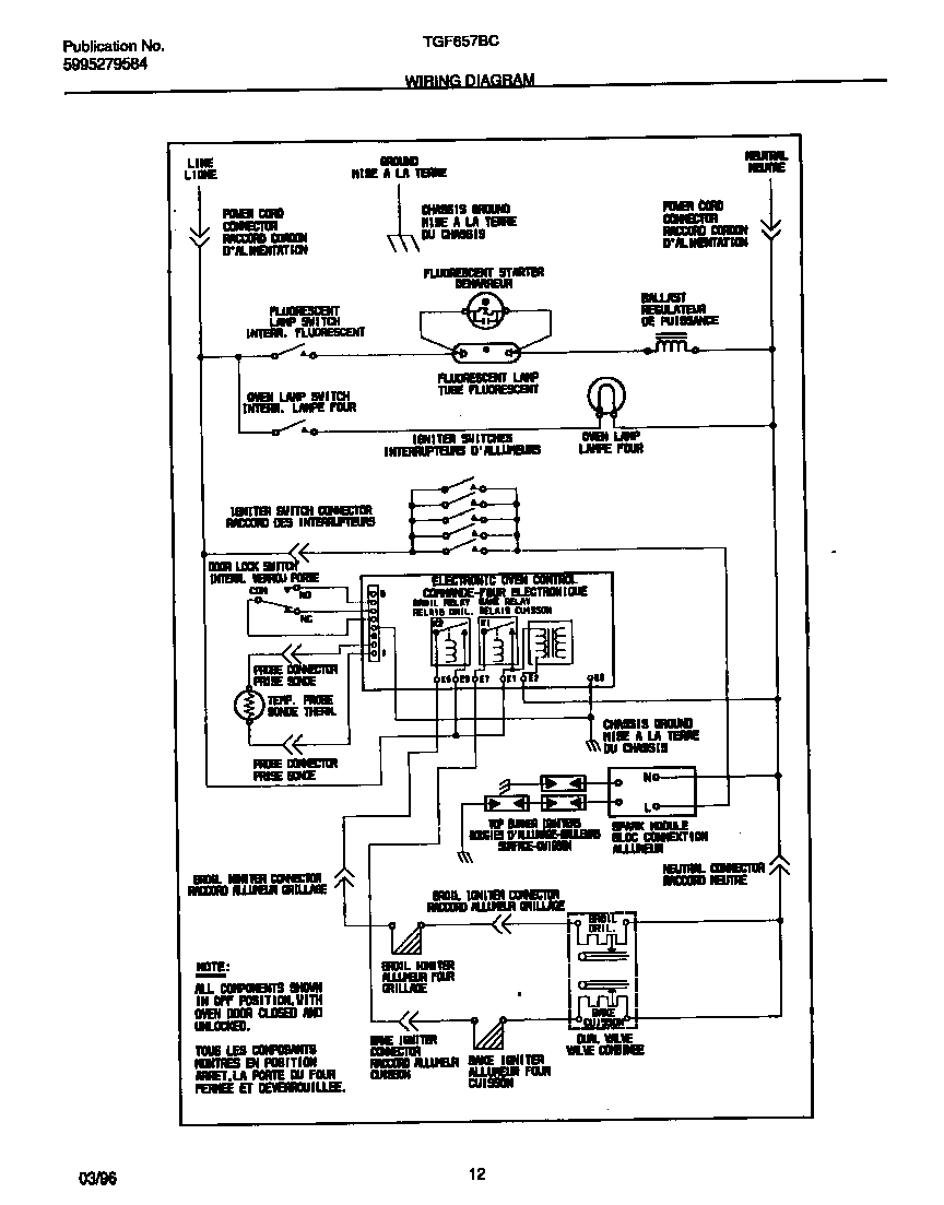 Tappan TGF657BCB2 wiring diagram diagram