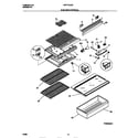 White-Westinghouse WRT13CGBW3 shelves/controls diagram