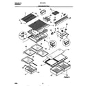 Universal/Multiflex (Frigidaire) MRT18RRED0 shelves/controls diagram