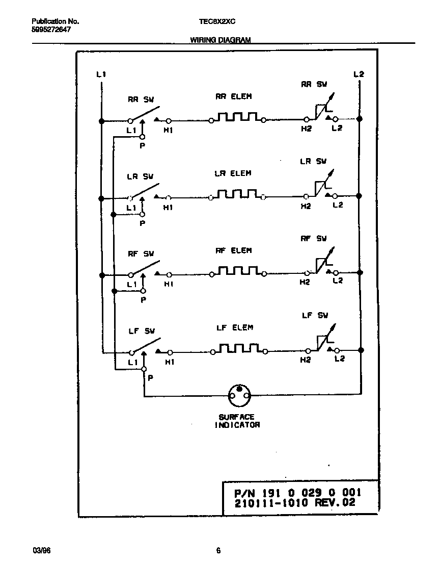 Tappan TEC8X2XCDA wiring diagram diagram