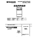 Tappan TGB557CCB2 cover diagram