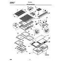 Frigidaire FRT18RRCW1 shelves/controls diagram