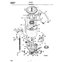 Frigidaire LWX333PBW1 motor/tub diagram
