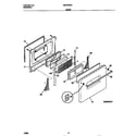 Universal/Multiflex (Frigidaire) MEF402WCD2 door diagram