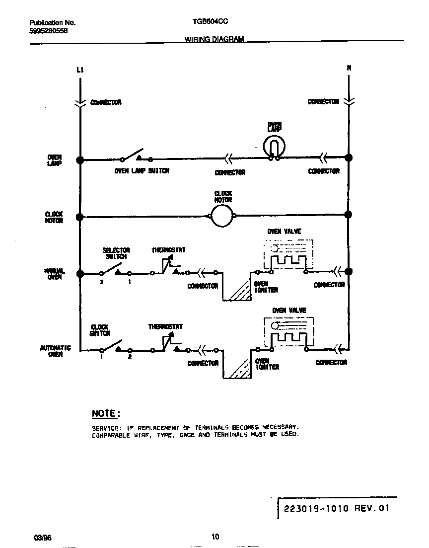 Tappan TGB504CCB2 wiring diagram diagram