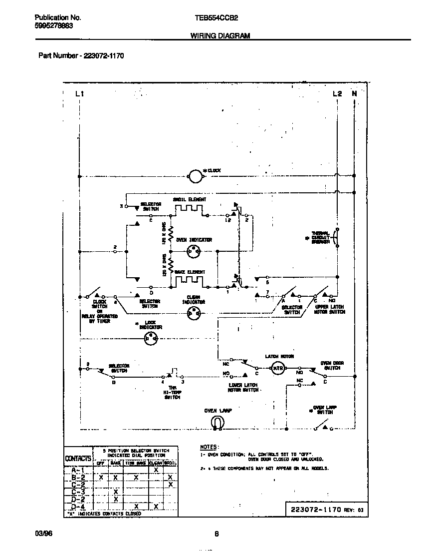 Tappan TEB554CCB2 wiring diagram diagram