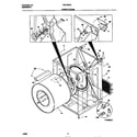 Frigidaire FDE436RES0 cabinet/drum diagram