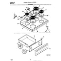 Frigidaire FEF350BAWF top/drawer diagram