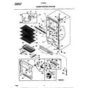 Frigidaire FFU20F9CW2 cabinet/control/shelves diagram