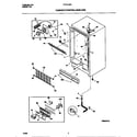 Frigidaire FFU21D9CW2 cabinet/controls/shelves diagram