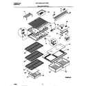 Universal/Multiflex (Frigidaire) MRT18DNEZ0 shelves/controls diagram