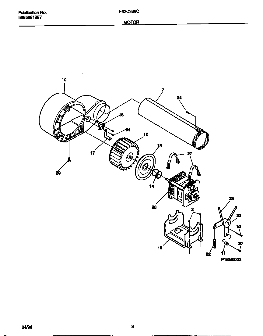 Frigidaire F32C336CT1 motor diagram