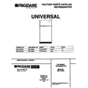 Universal/Multiflex (Frigidaire) MRT13BSCD1 cover diagram