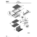 Universal/Multiflex (Frigidaire) MRT13BSCD1 shelves/controls diagram