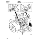 White-Westinghouse WDE546RBS1 cabinet/drum diagram