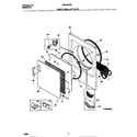White-Westinghouse WDE546RBS1 front panel/lint filter diagram