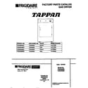 Frigidaire FEF350CCTE cover diagram