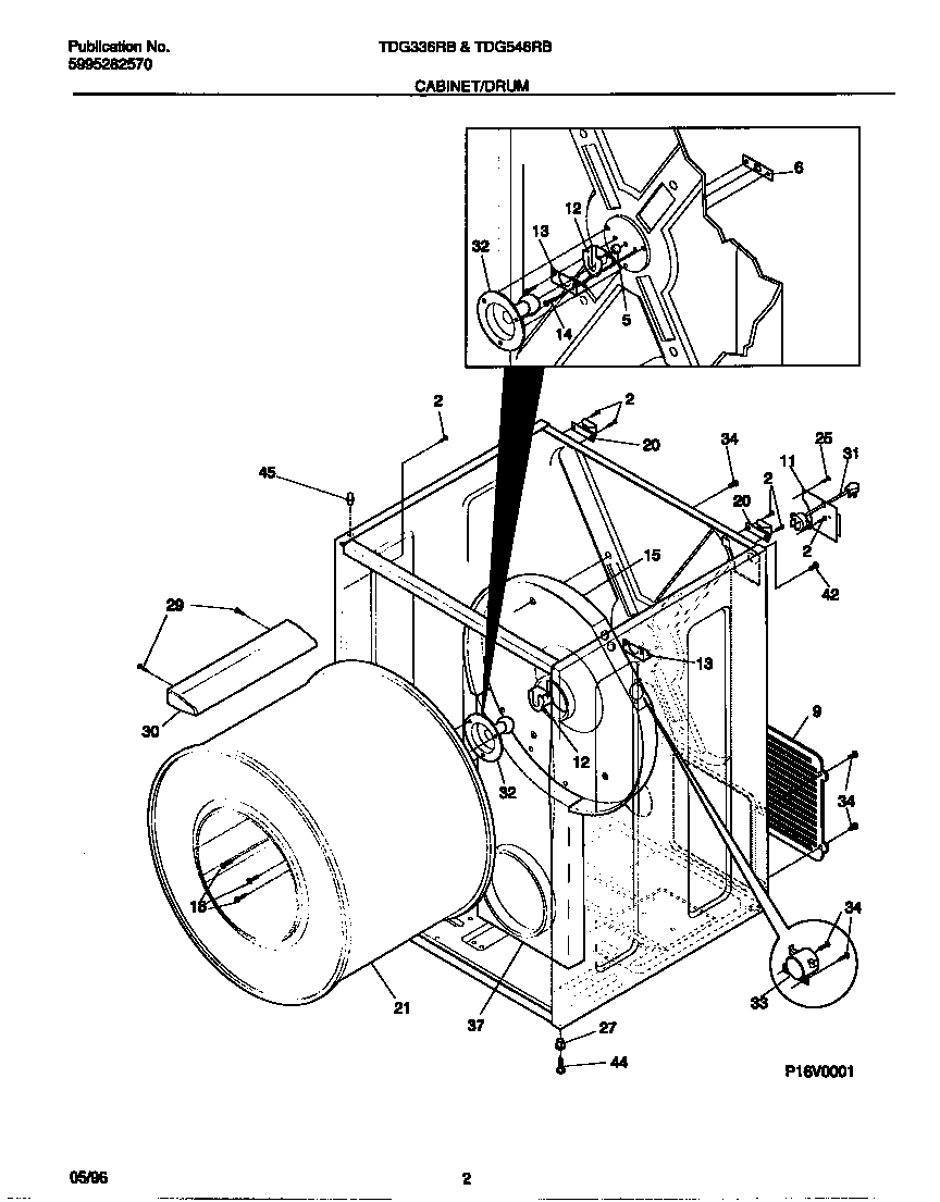 Frigidaire FEF350CCTE backguard diagram