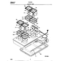 Frigidaire FGC3X8XESA cooktop parts diagram
