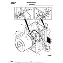 White-Westinghouse WDE546RBW2 cabinet/drum diagram