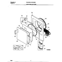 White-Westinghouse WDE546RBW2 front panel/lint filter diagram