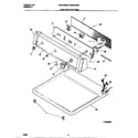 White-Westinghouse WDE546RBW2 controls/top panel diagram