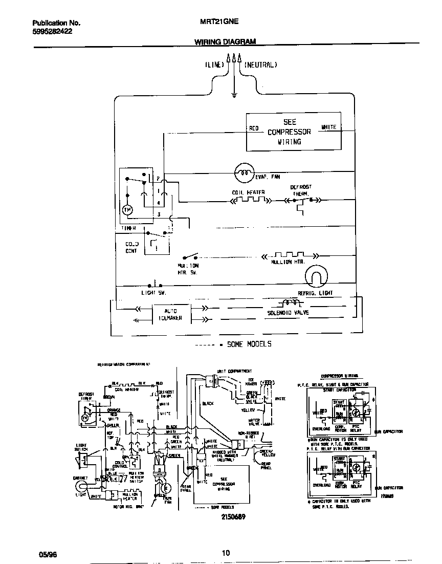 Universal/Multiflex (Frigidaire) MRT21GNED0 wiring diagram diagram