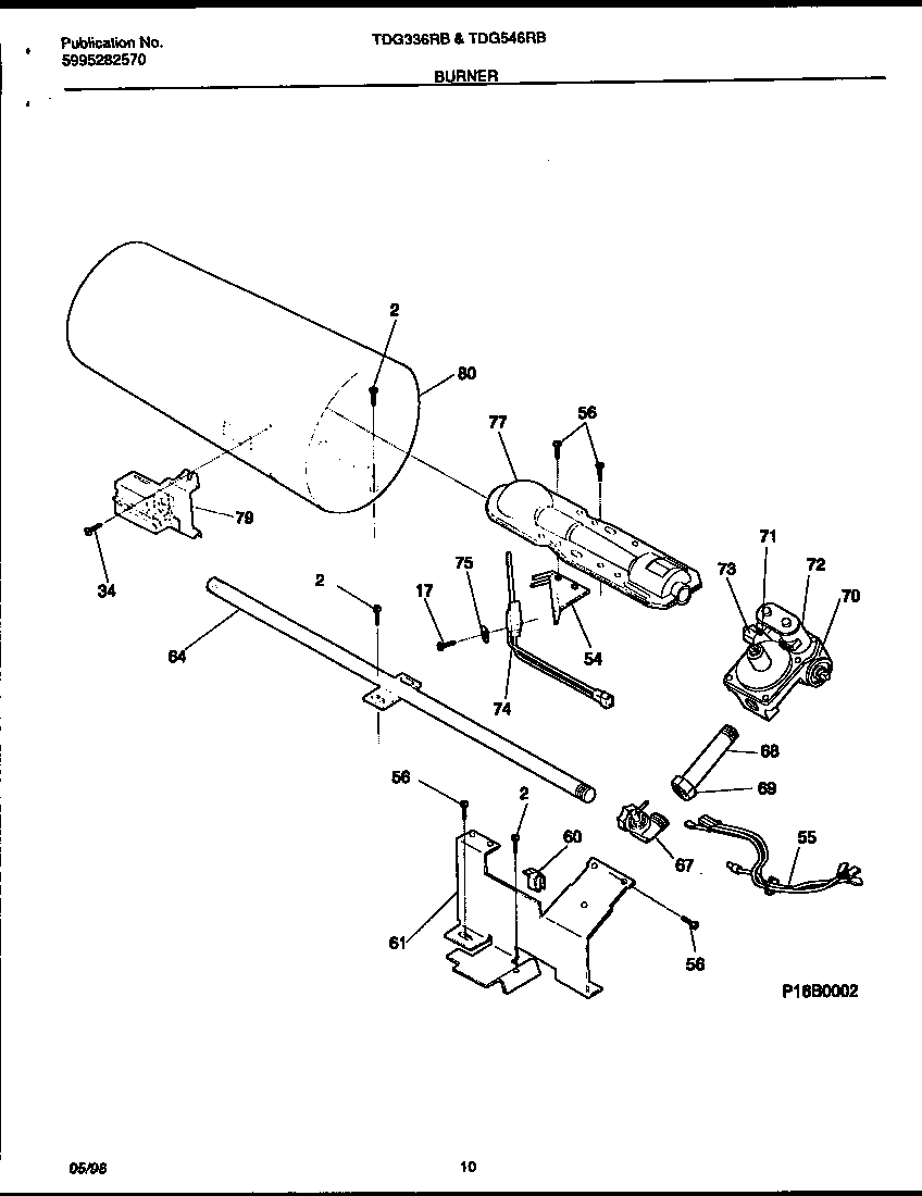 Tappan TDG336RBD2 motor diagram