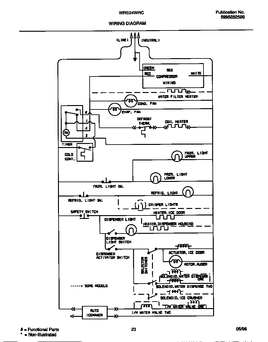 White-Westinghouse WRS22WRCW2 wiring diagram diagram