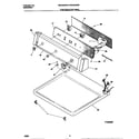 White-Westinghouse WDG546RBD2 controls/top panel diagram