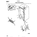 Universal/Multiflex (Frigidaire) MFU21M3BW4 cabinet/control/shelves diagram
