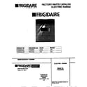 Frigidaire FES300WCDD cover diagram